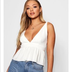 Ruffle Peplum Shirt